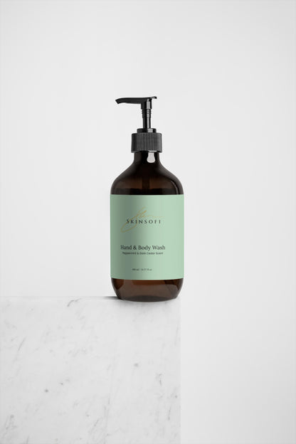 Hand & Body Wash: Peppermint & Dark Cedar